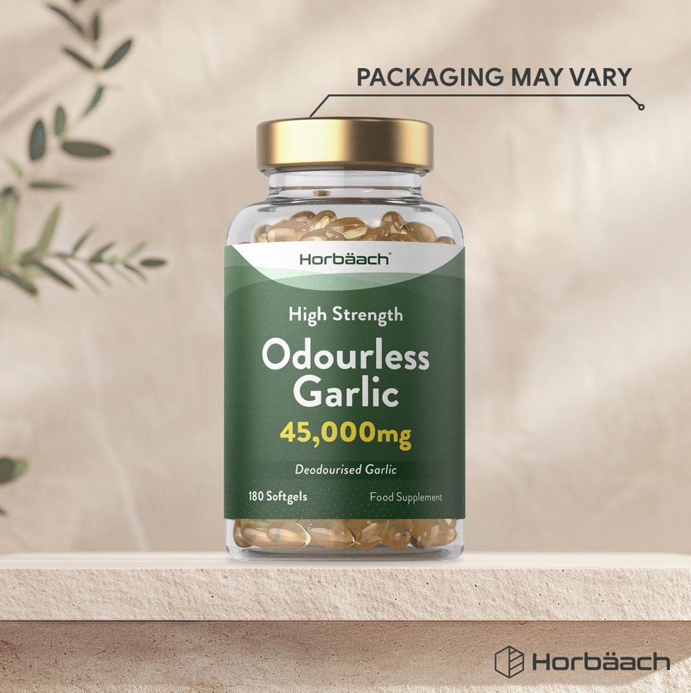 Odourless Garlic 45,000 mg | 180 Softgels