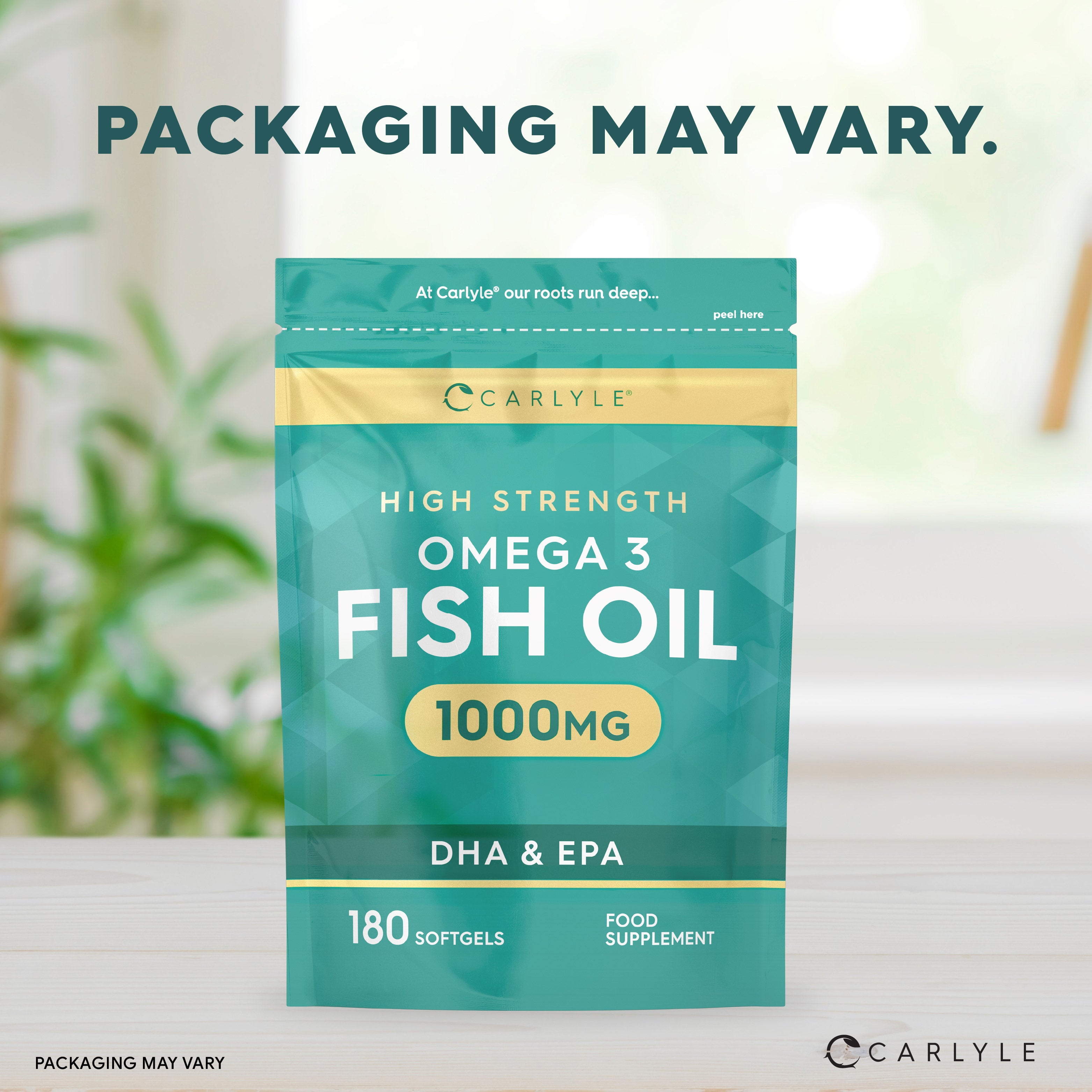 Omega 3 Fish Oil 1000 mg | 180 Softgels