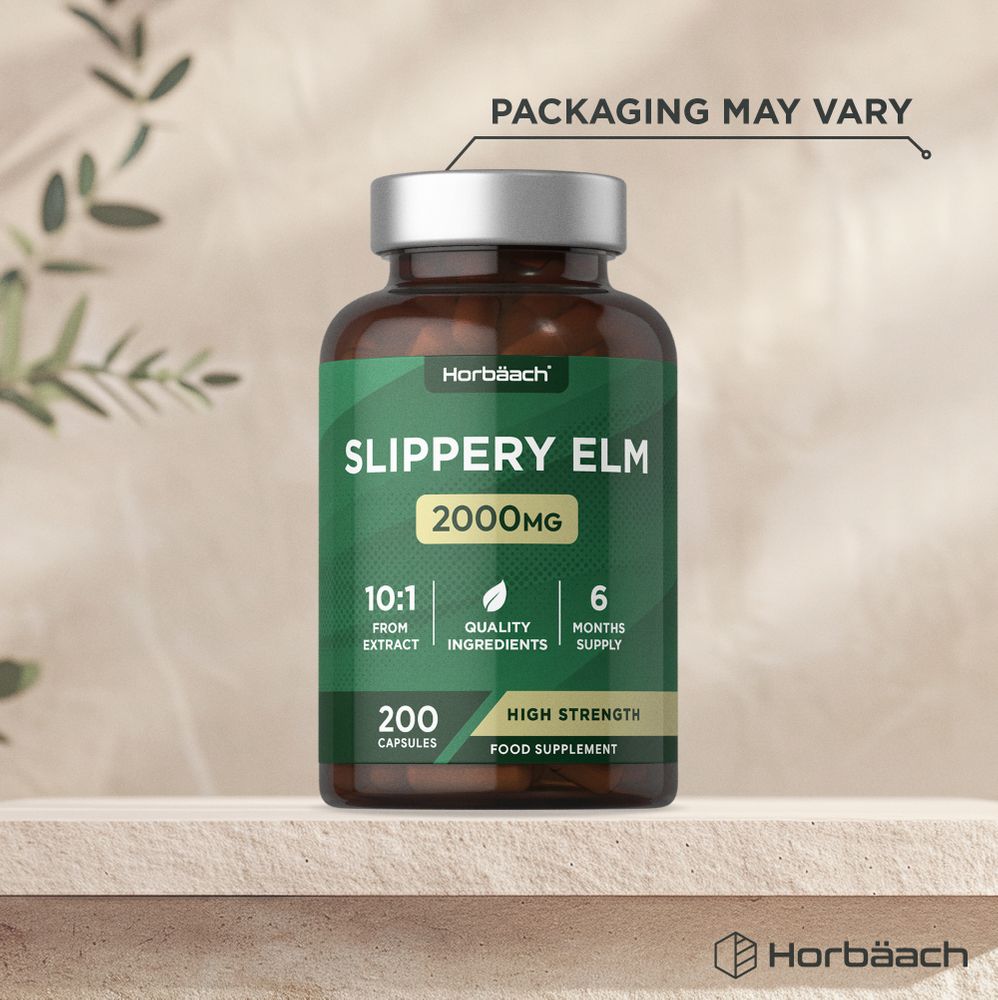 Slippery Elm 2000 mg | 200 Capsules