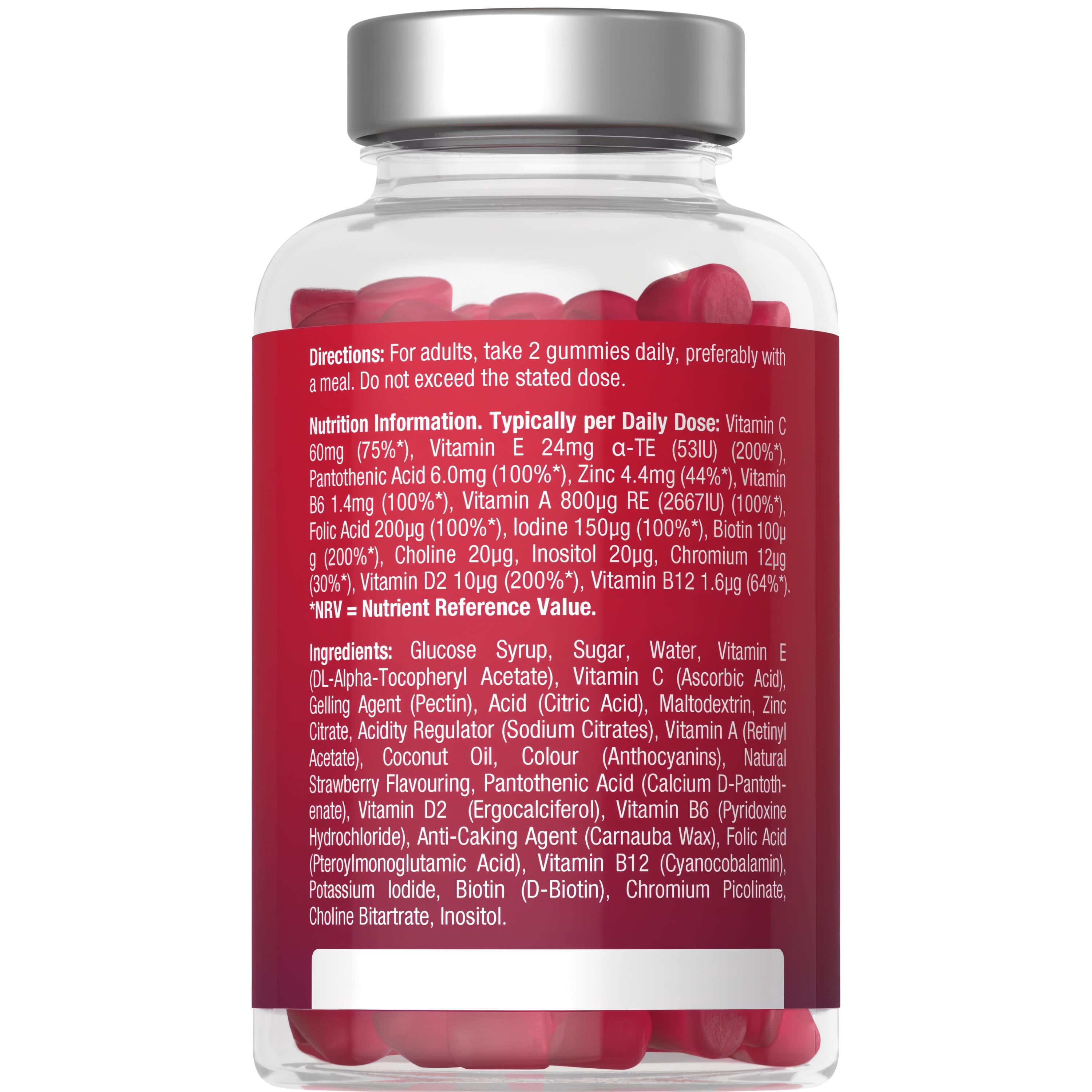 HU Adult Multivitamin bottle with 120 vegan gummies.