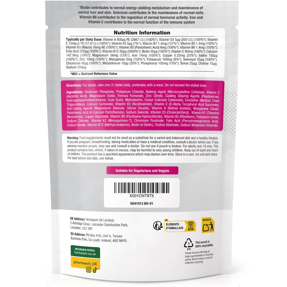 Multivitamins and Minerals for Women | 180 Tablets