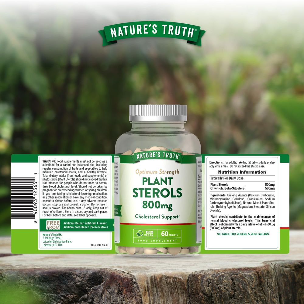 Plant Sterols 800 mg | 60 Tablets