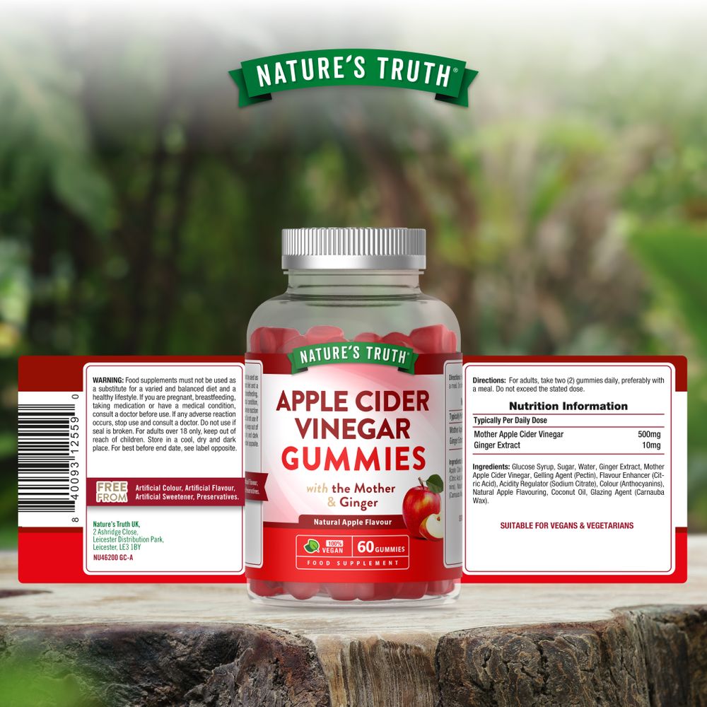 Apple Cider Vinegar with The Mother | 60 Gummies