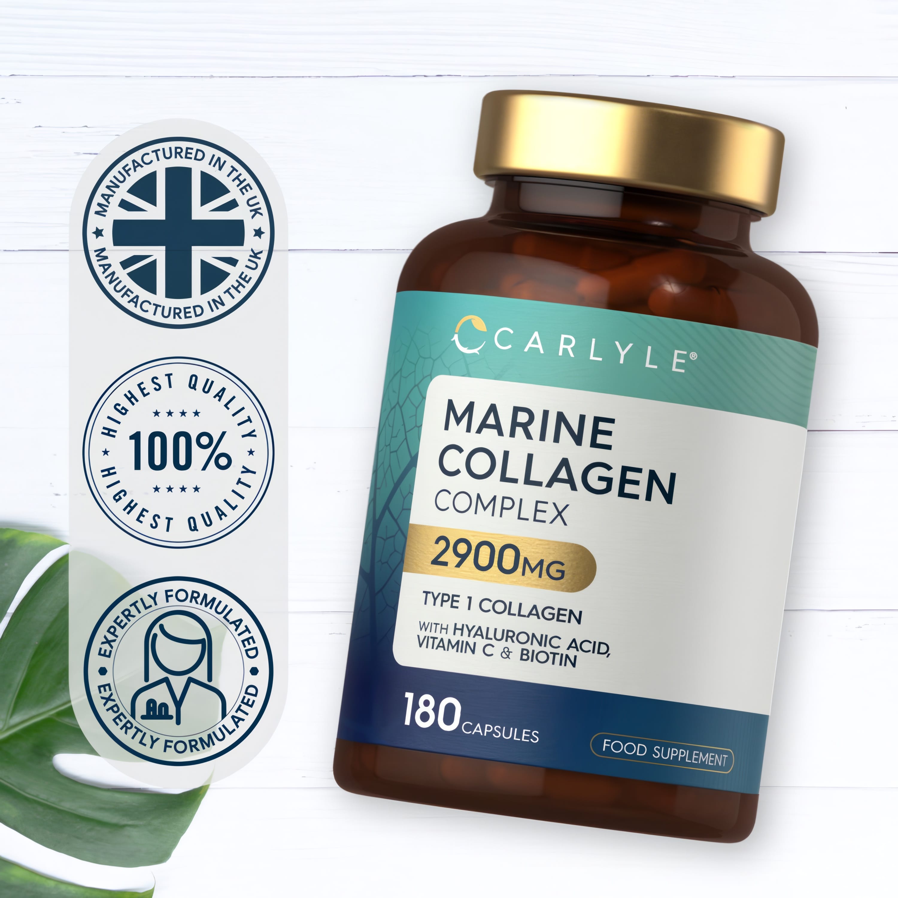 Infographic showing UK manufacturing with 100% highest quality and expert formulation.