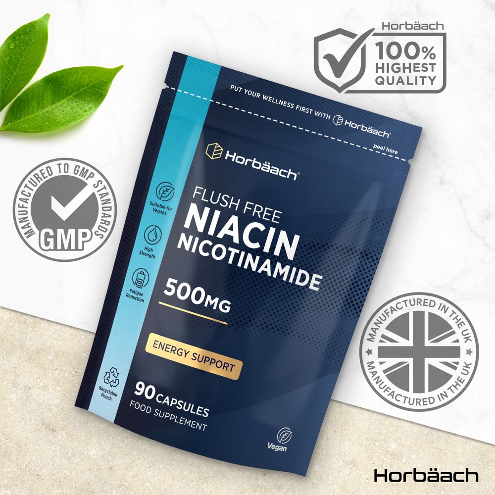 Vitamin B3 Niacin 500 mg | 90 Capsules