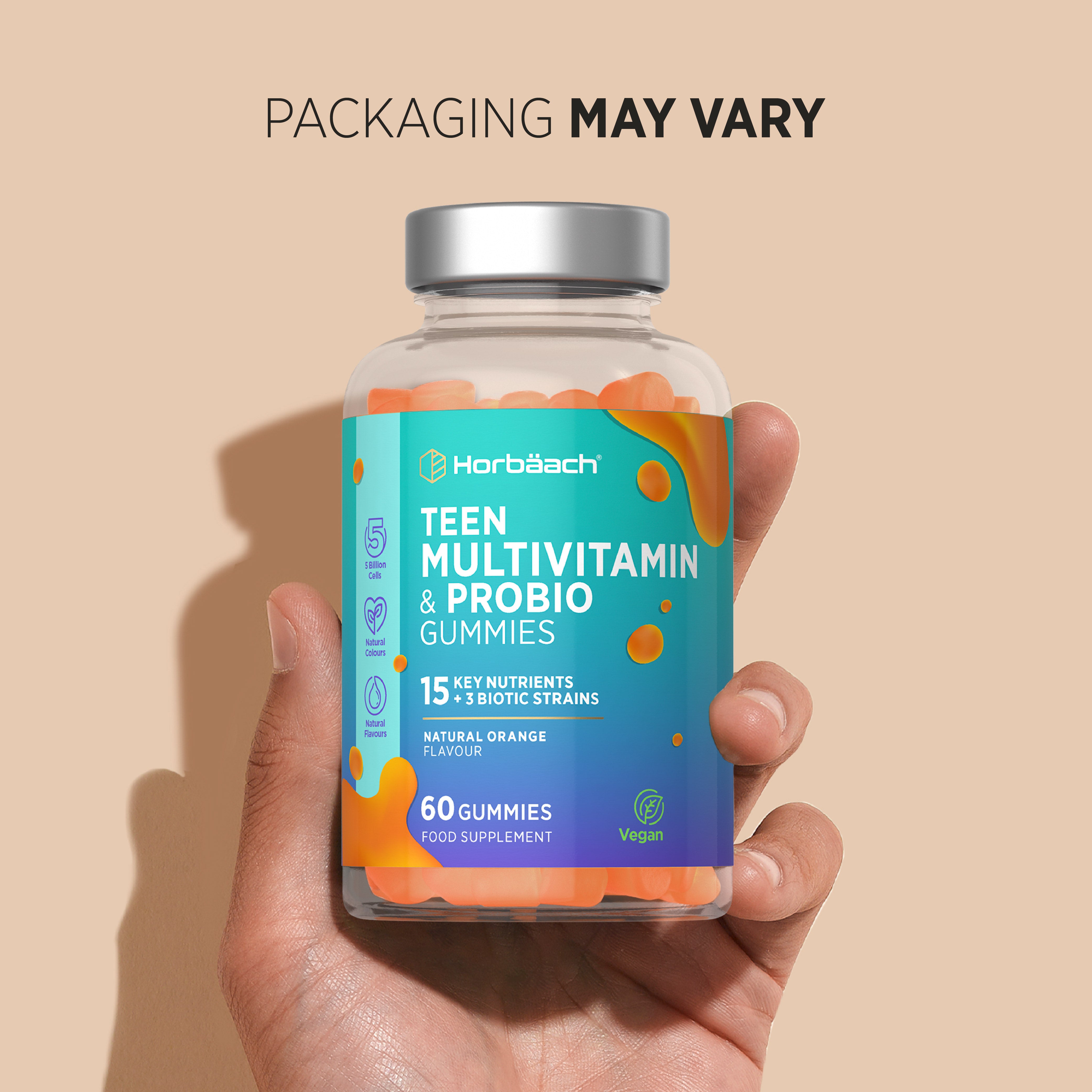 Multivitamins and Probiotic for Teens | 60 Gummies