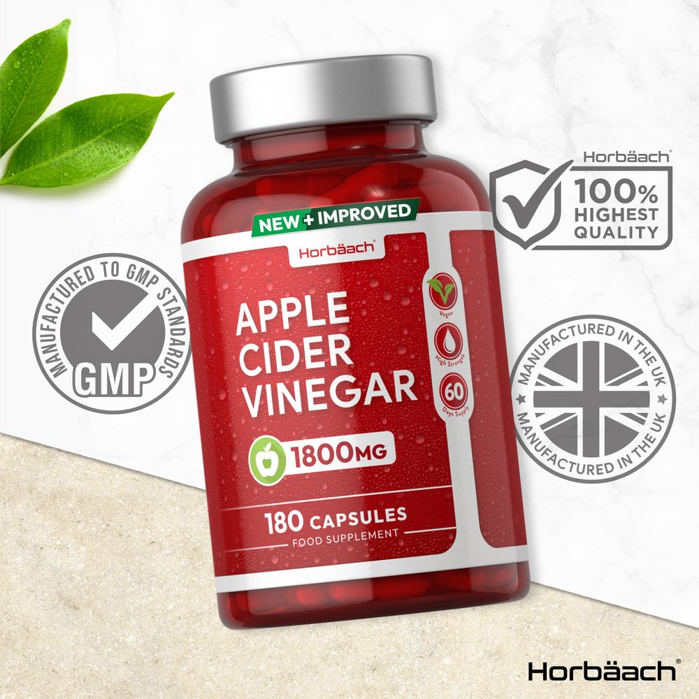 Apple Cider Vinegar 1800 mg | 180 Capsules