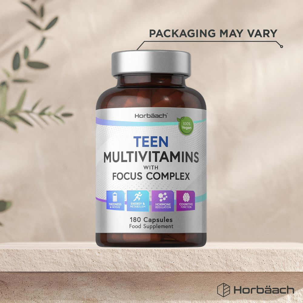 Multivitamins with Focus Complex for Teens | 180 Capsules