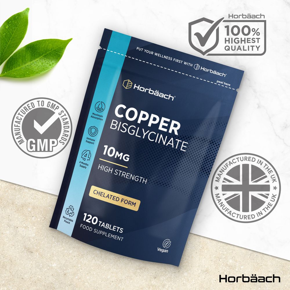 Copper Bisglycinate 10 mg | 120 Tablets