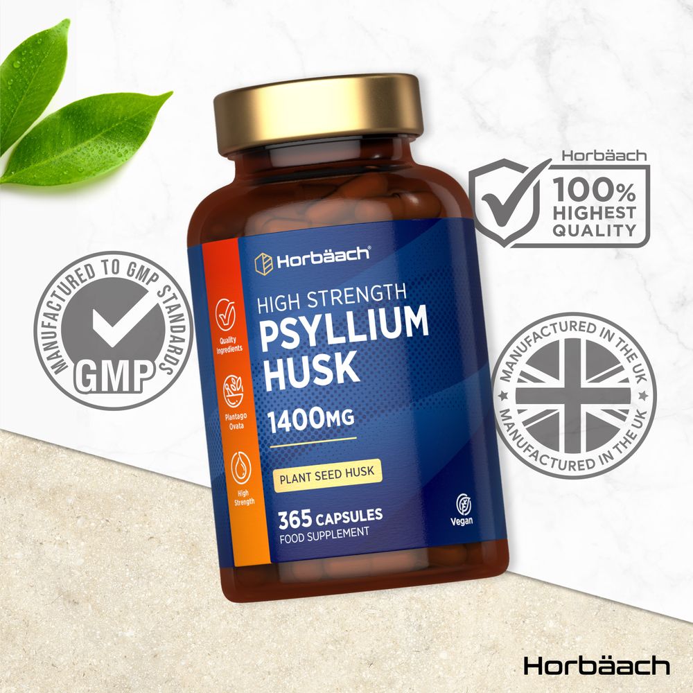 Psyllium Husk 1400 mg | 365 Capsules