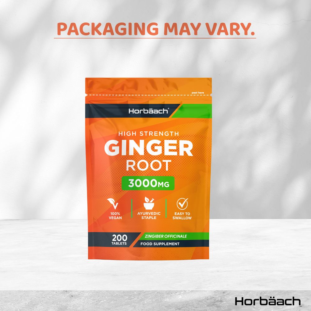 Ginger Root 3000 mg | 200 Tablets
