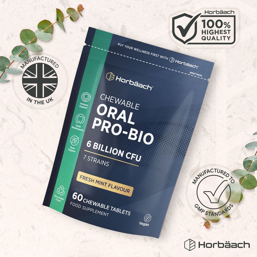 Oral Biotics 6 Billion CFU | 60 Chewable Tablets