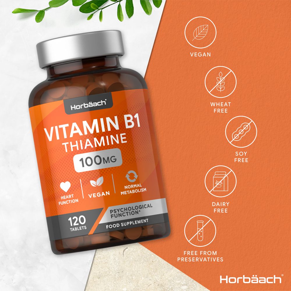 Vitamin B1 Thiamine 100 mg | 120 Tablets