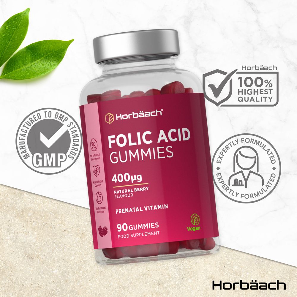 Folic Acid 400 mcg | 90 Gummies