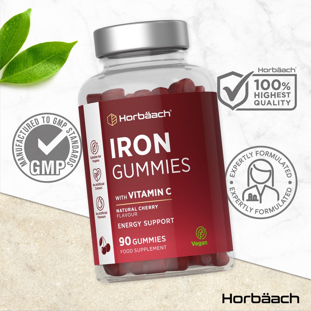 Iron 14 mg with Vitamin C | 90 Gummies