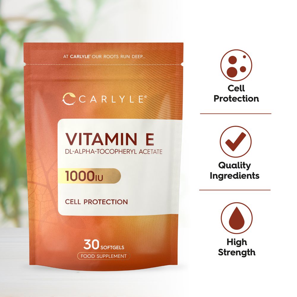 Vitamin E 1000iu | 30 Softgels | By Carlyle
