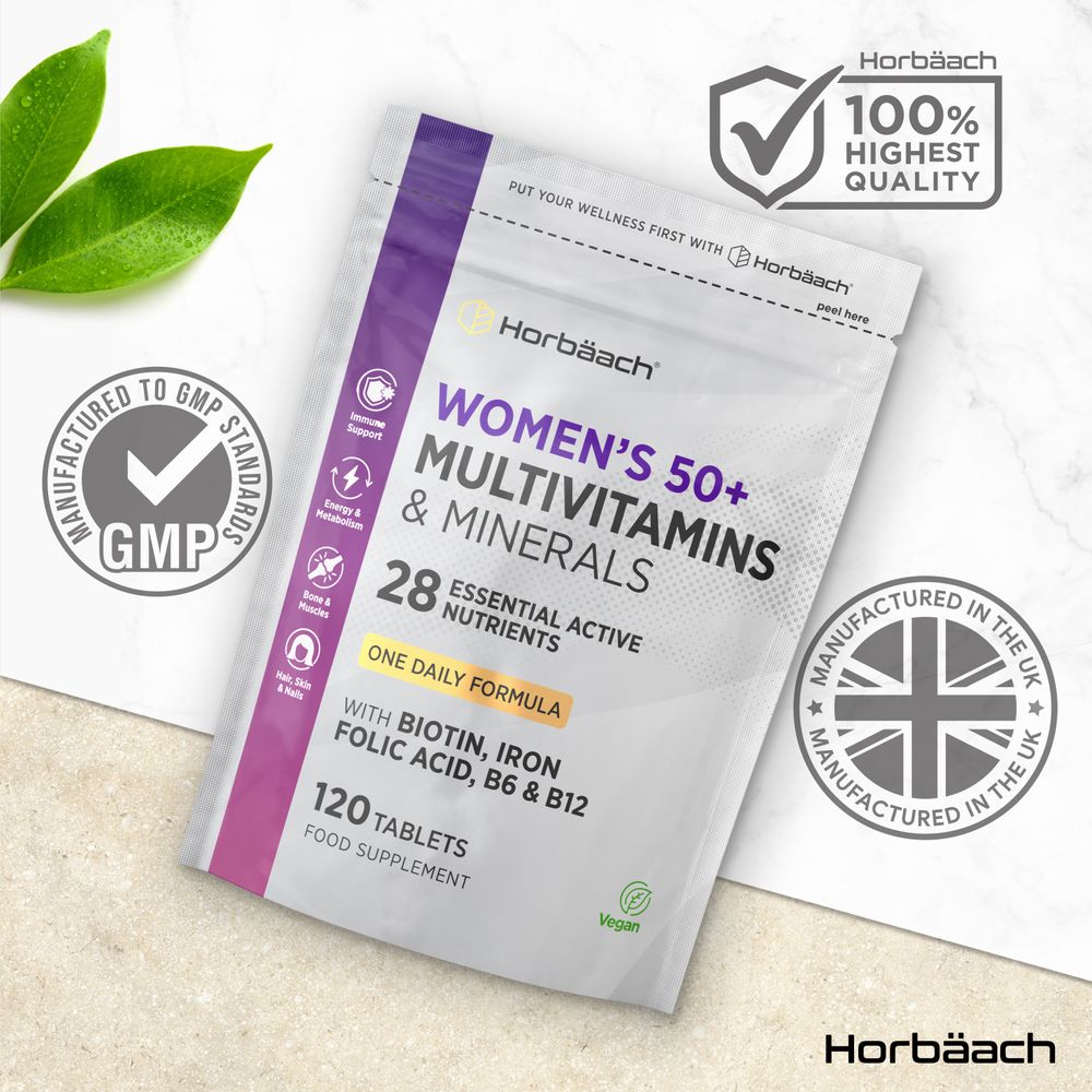 Multivitamins and Minerals for Women 50 Plus | 120 Tablets