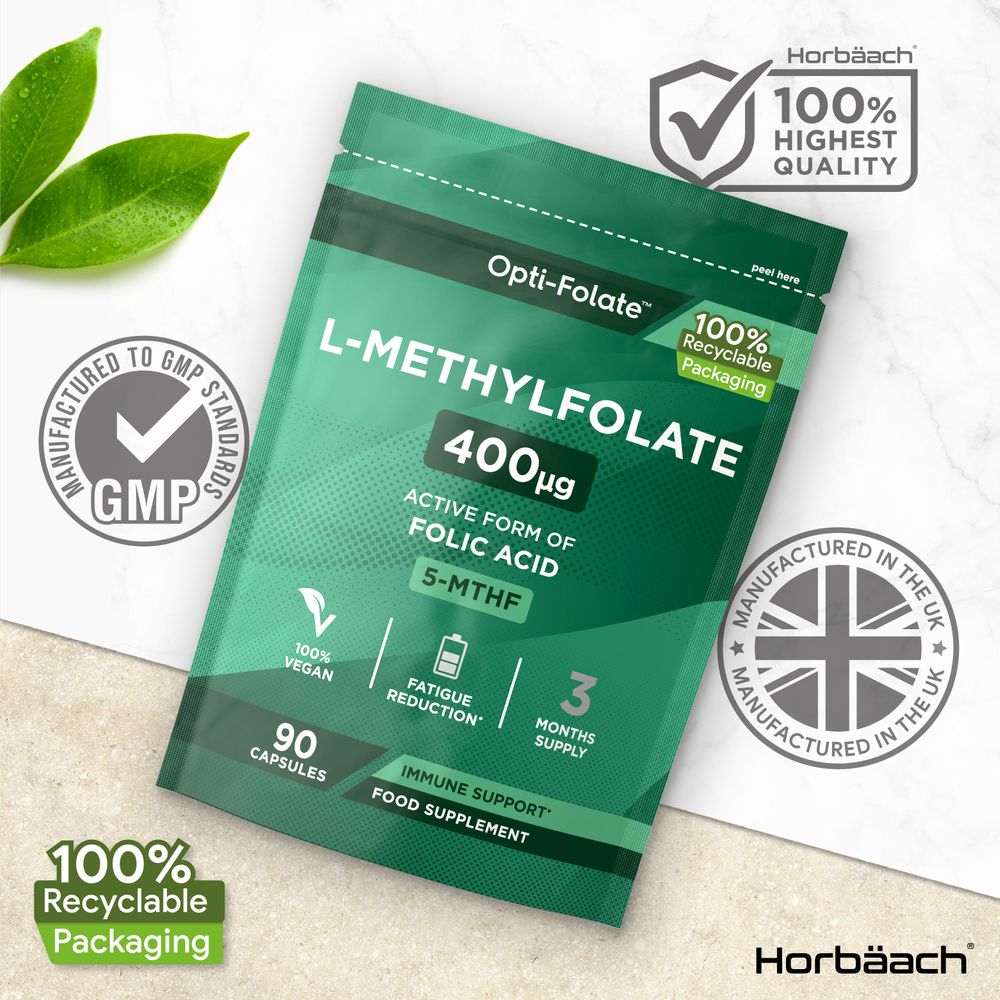 L-Methlyfolate 400 ug | 90 Capsules