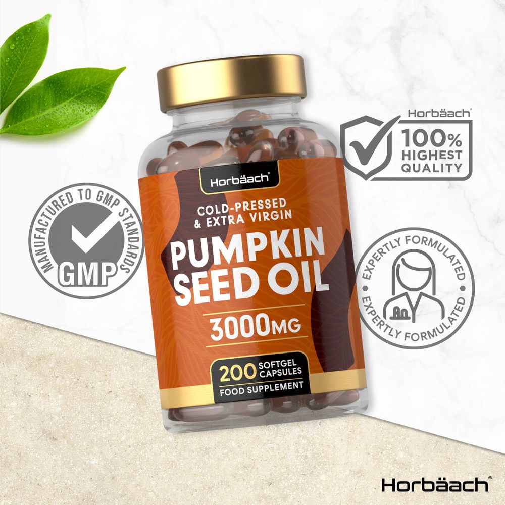 Pumpkin Seed Oil 3000 mg | 200 Softgels