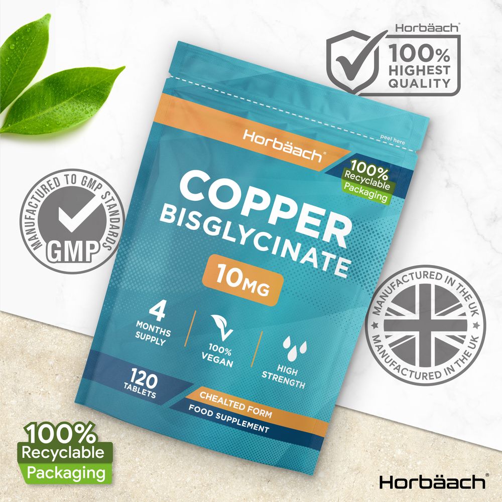 Copper Bisglycinate 10 mg | 120 Tablets