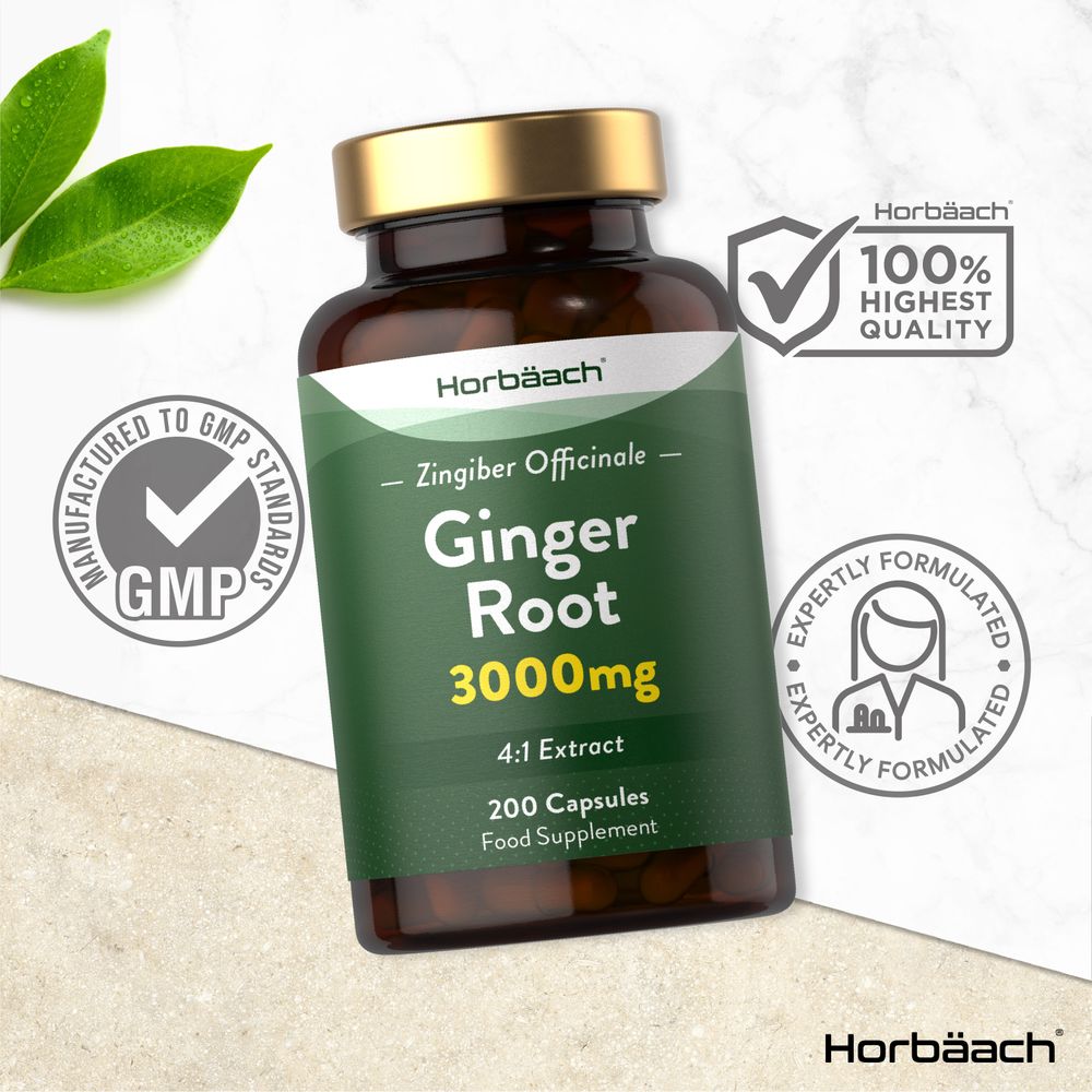 Ginger Root 3000 mg | 200 Capsules