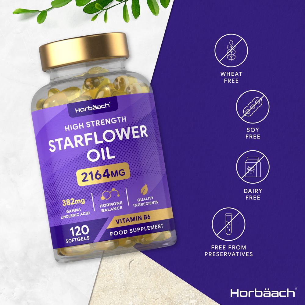 Starflower Oil 2164 mg | 120 Softgels