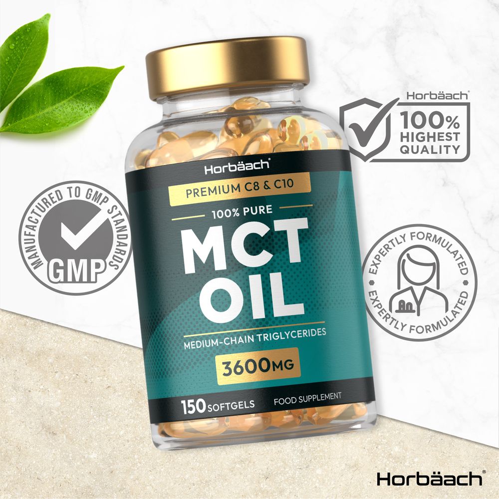 MCT Oil 3600 mg | C8 & C10 | 150 Softgels