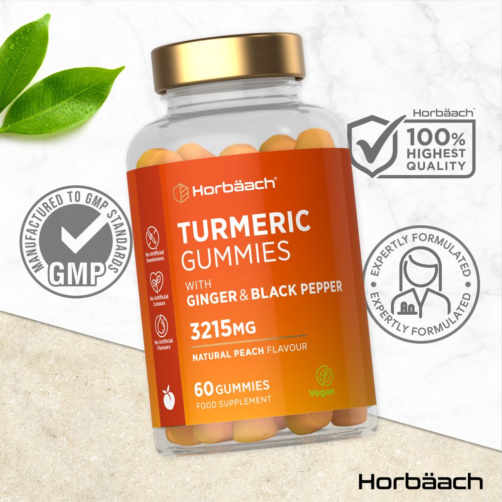 Turmeric and Ginger 3215 mg | 60 Gummies