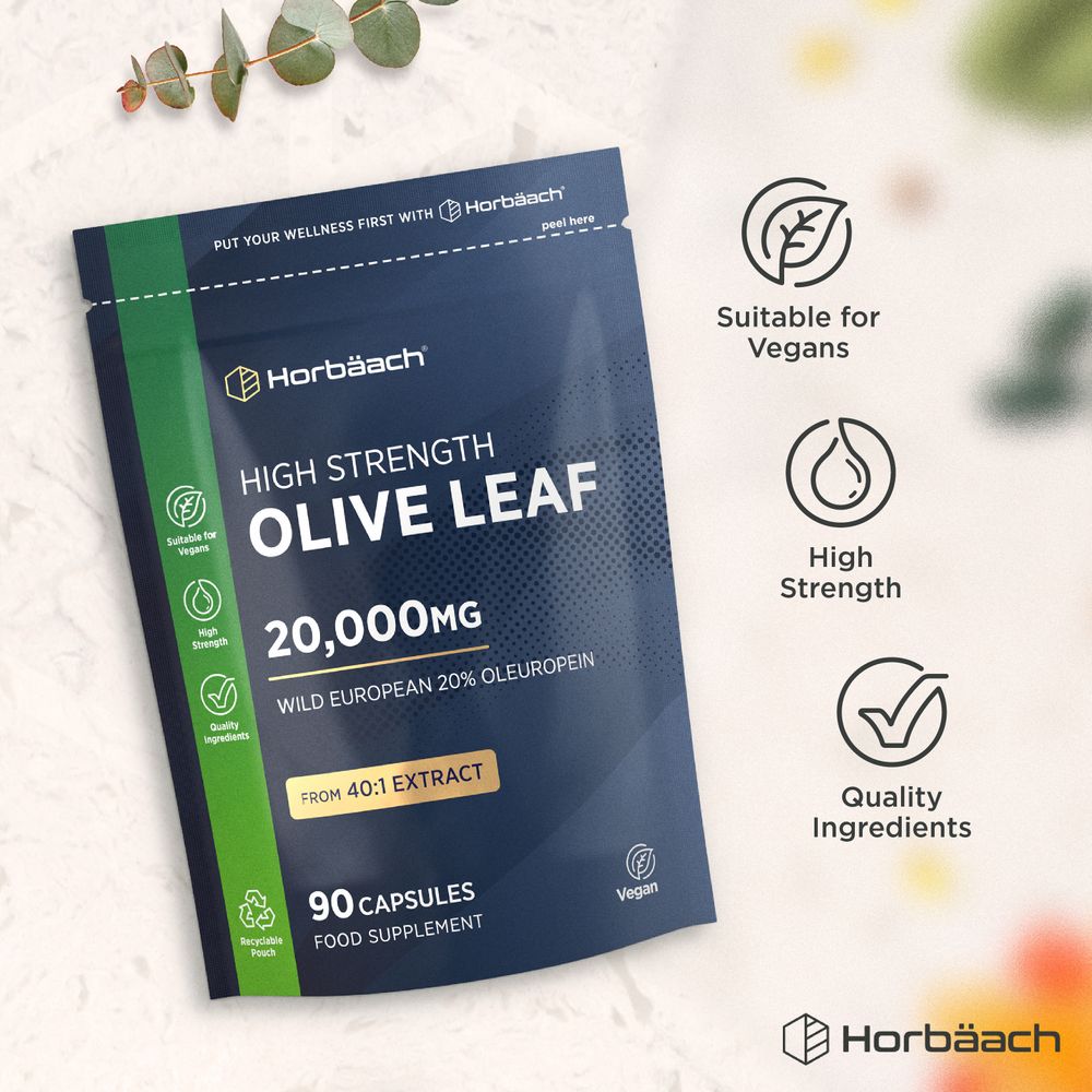 Olive Leaf Extract 20,000 mg | 90 Capsules