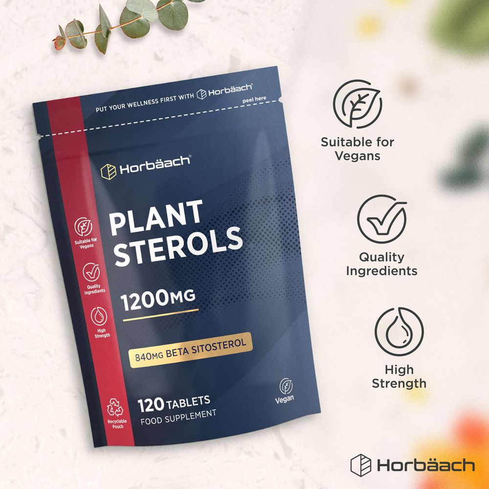Plant Sterols with Beta Sitosterol 1200 mg | 120 Tablets