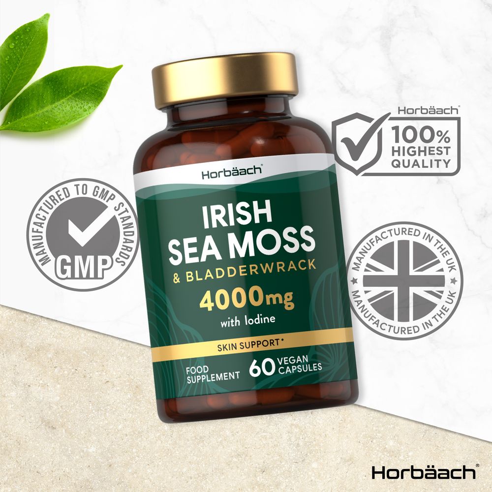 Irish Sea Moss and Bladderwrack 4000 mg | 60 Capsules