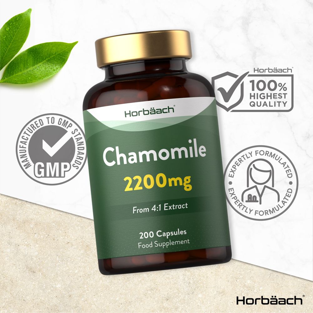 Chamomile Flower 2200 mg | 200 Capsules