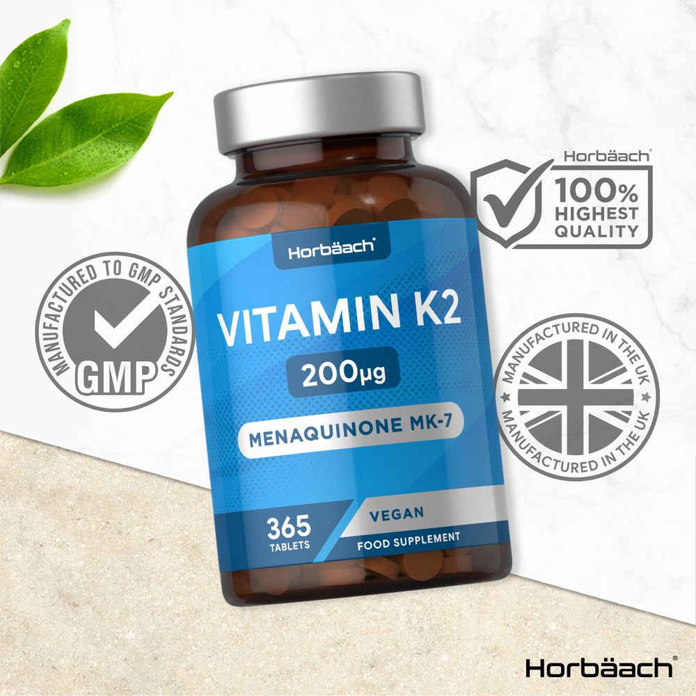 Vitamin K2 MK7 200 µg | 365 Tablets