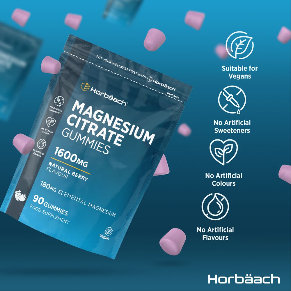 Magnesium Citrate 1600 mg | 90 Gummies