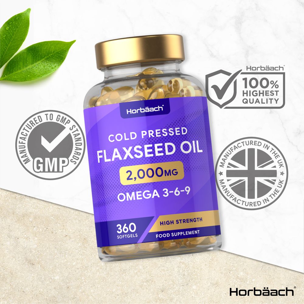 Flaxseed Oil 2000 mg | 360 Softgels