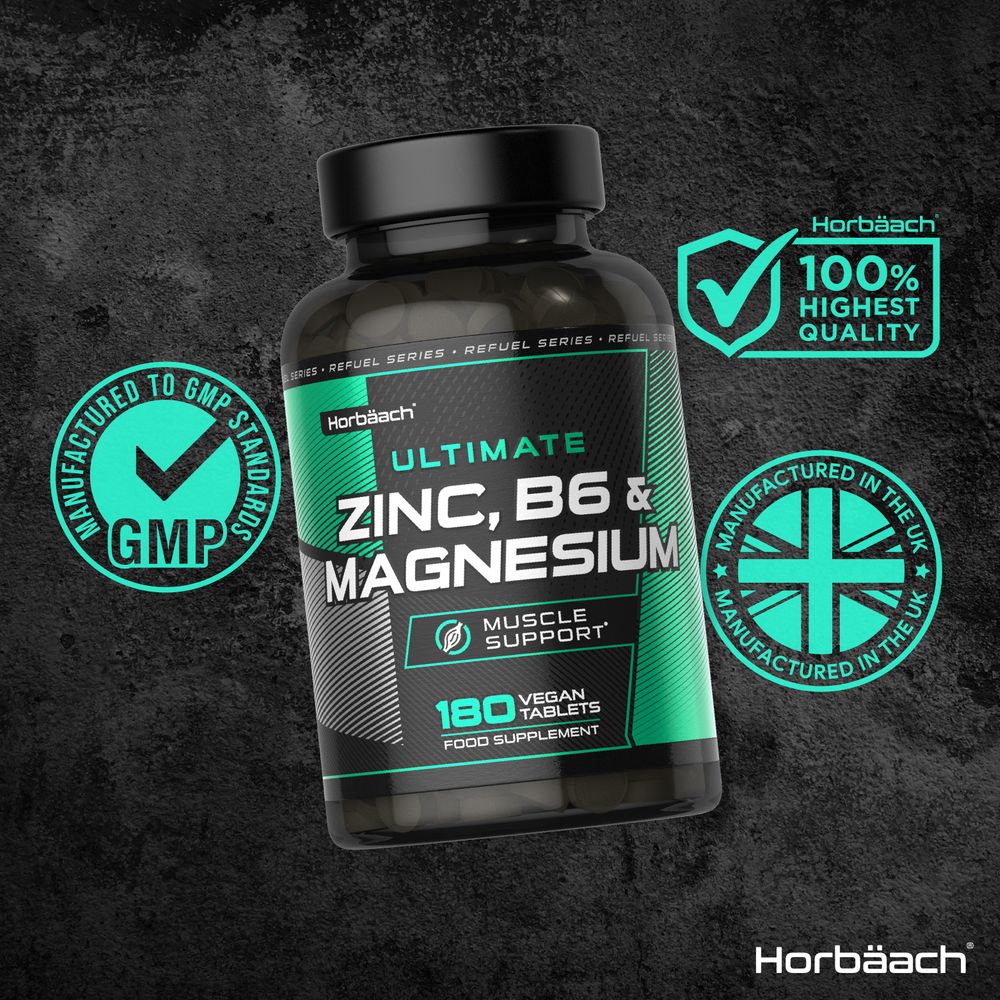 Zinc, Magnesium and Vitamin B6 | 180 Tablets