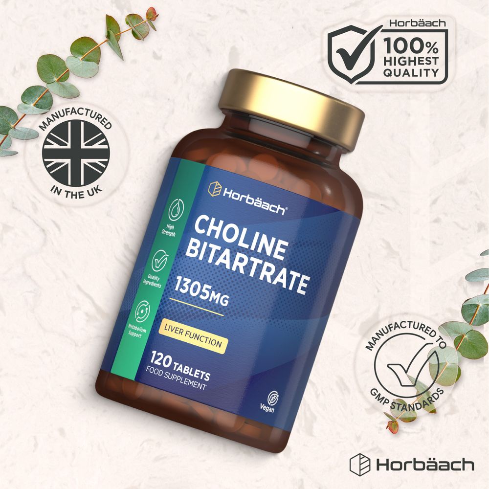 Choline Bitartrate 1305 mg | 120 Tablets