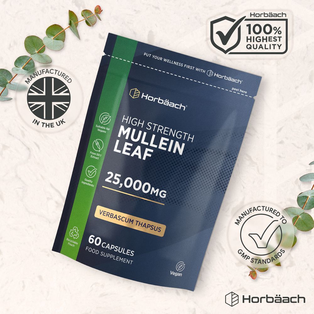 Mullein Leaf 25,000 mg | 60 Capsules