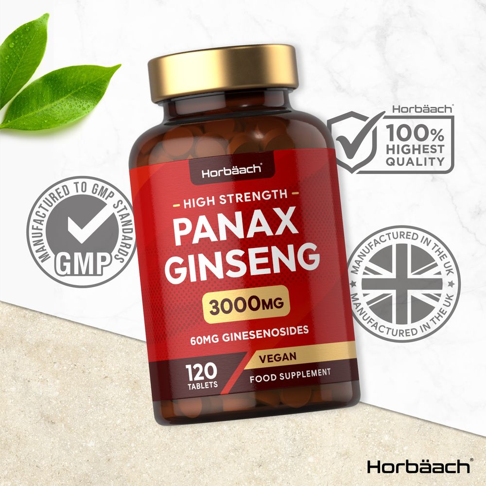 Panax Ginseng 3000 mg | 120 Tablets