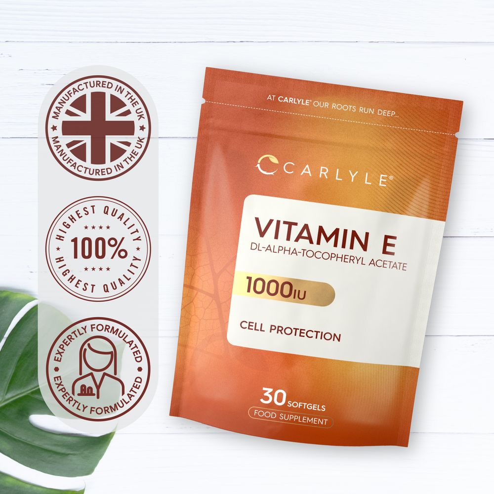 Vitamin E 1000iu | 30 Softgels | By Carlyle