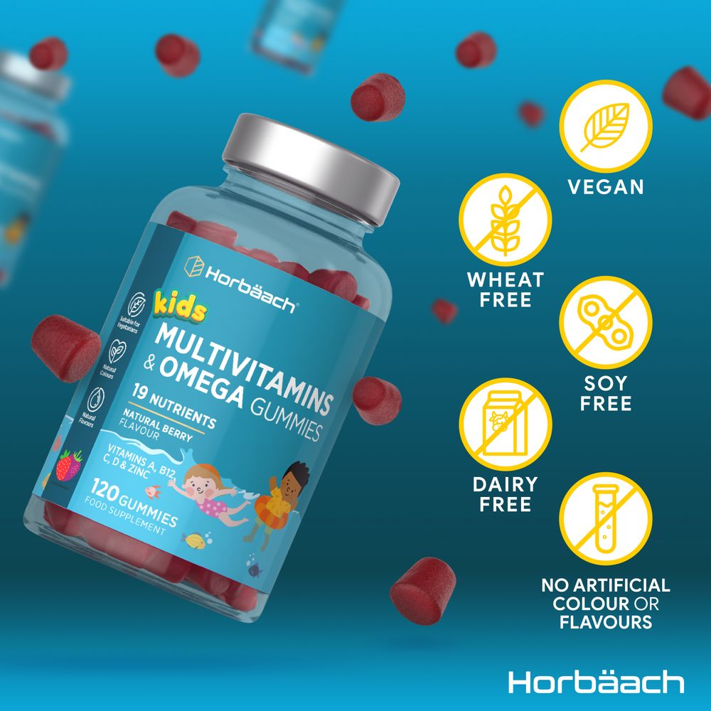 Multivitamin with Omega 369 For Kids | 120 Gummies