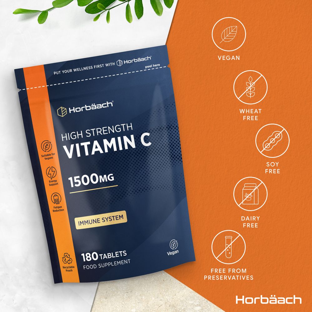 Vitamin C 1500 mg  | 180 Tablets