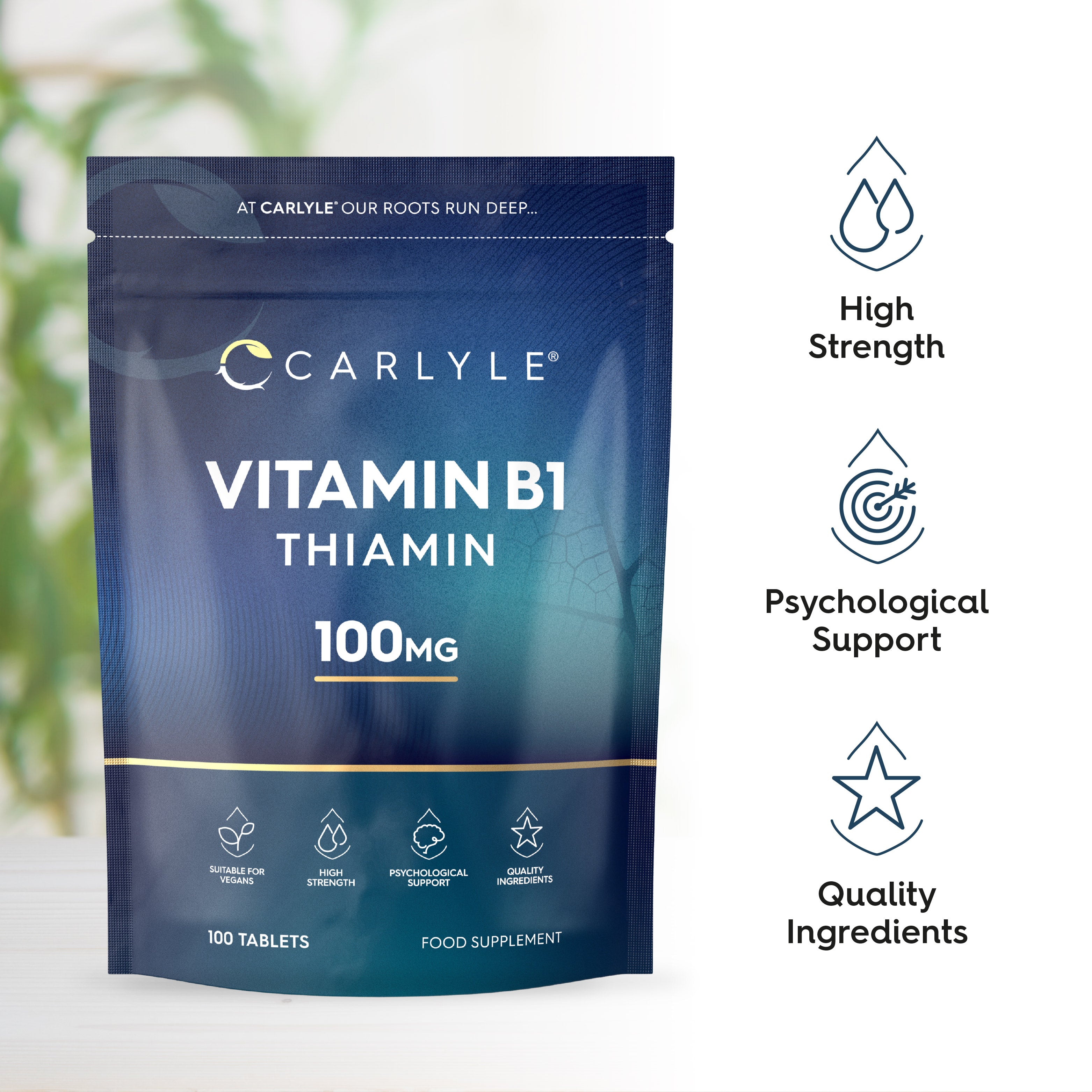 Vitamin B1 Thiamin 100 mg | 100 Tablets