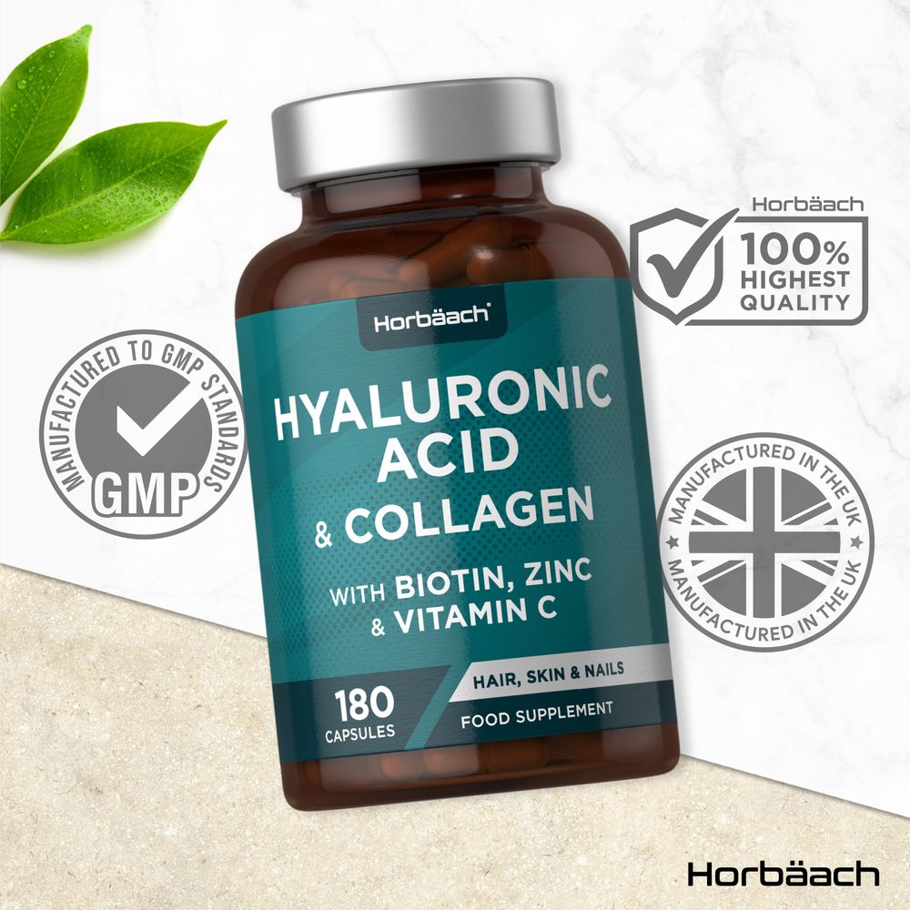 Hyaluronic Acid Complex with Collagen | 180 Capsules