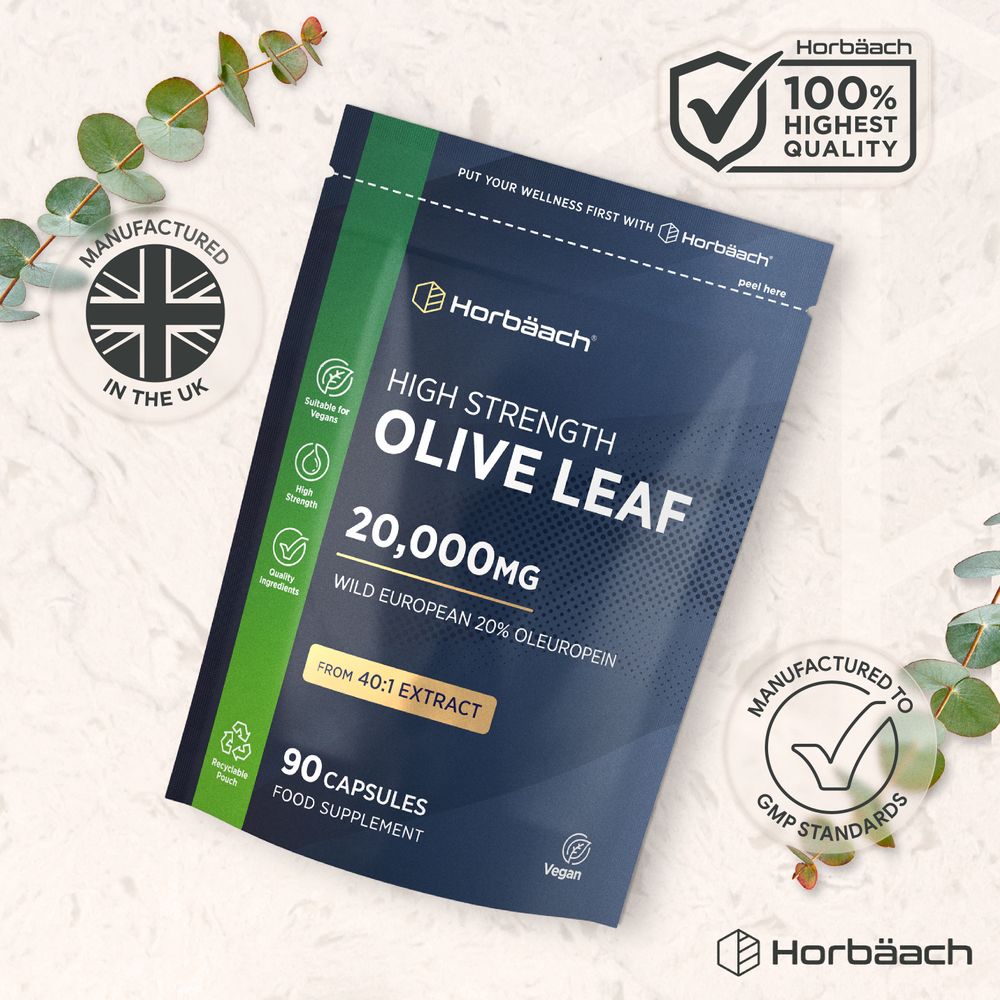 Olive Leaf Extract 20,000 mg | 90 Capsules