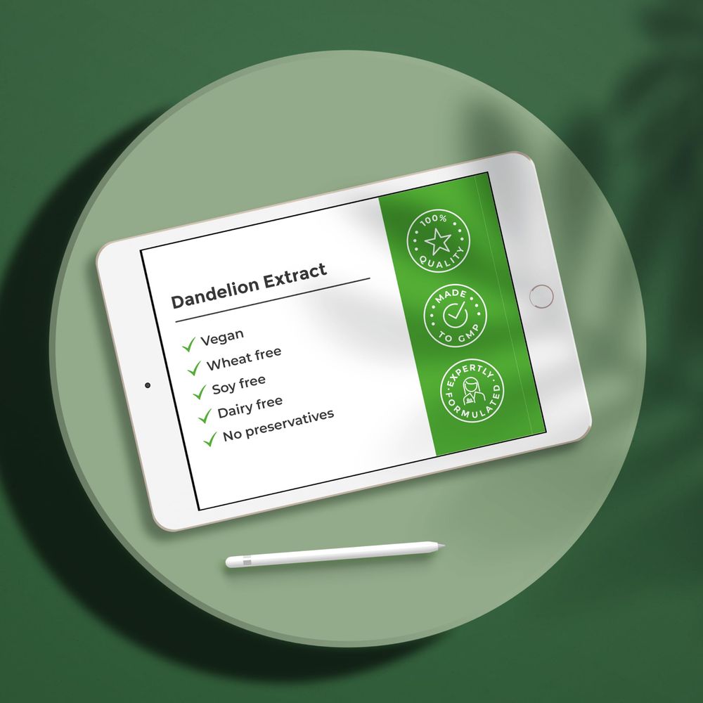 Dandelion Extract 500 mg | 60 Tablets
