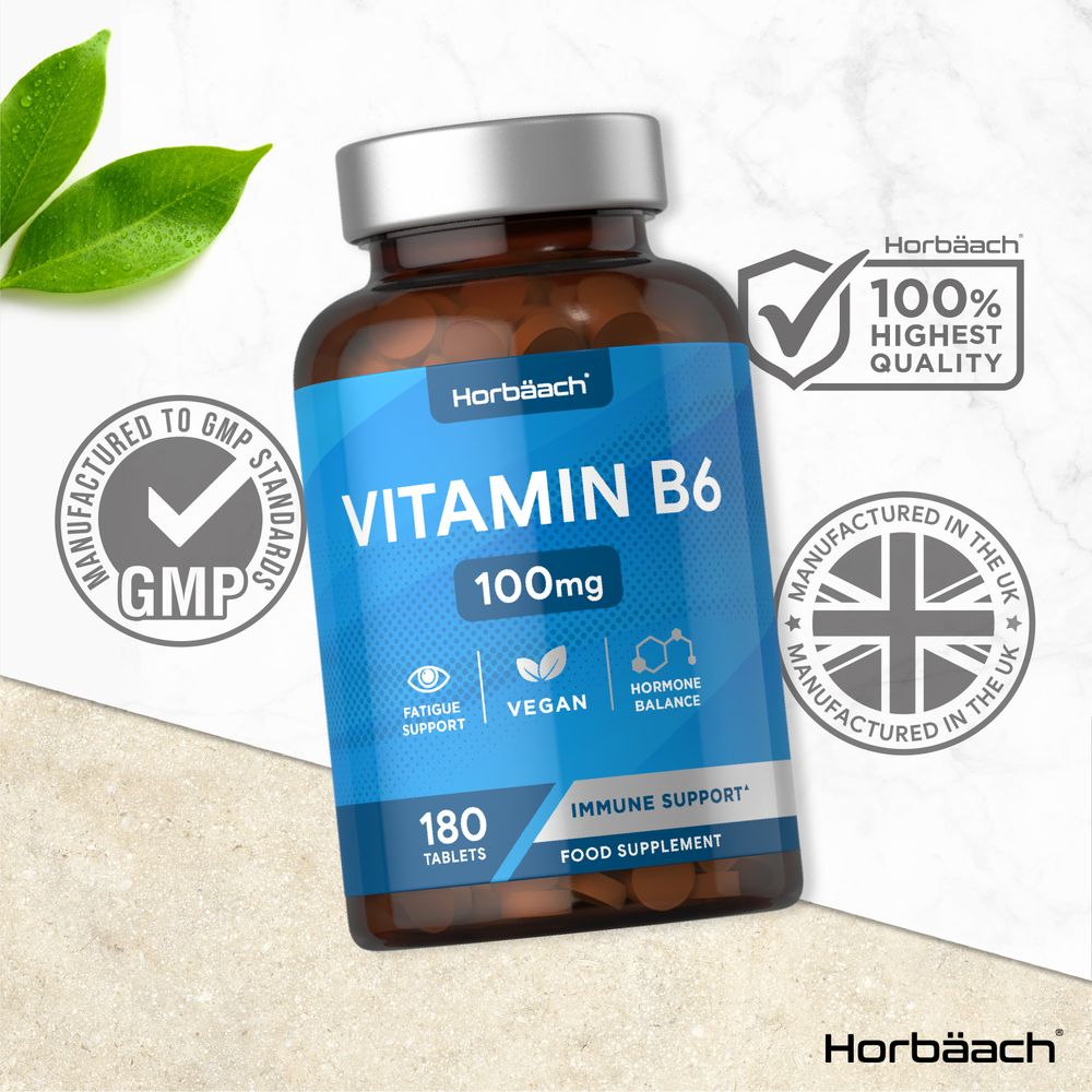 Vitamin B6 100 mg | 180 Tablets