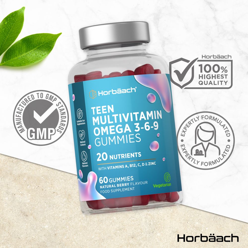 Multivitamin and Omega 369 for Teens | 60 Gummies