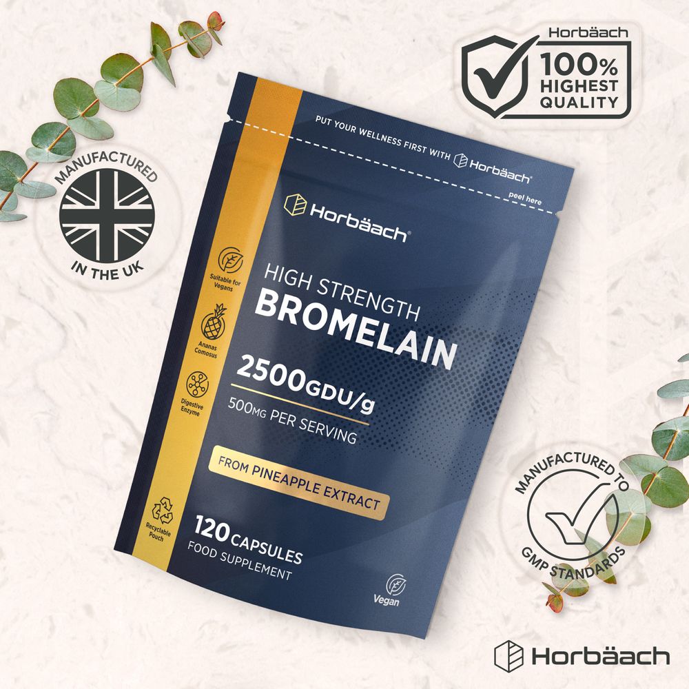 Bromelain 2500 GDU | 120 Capsules