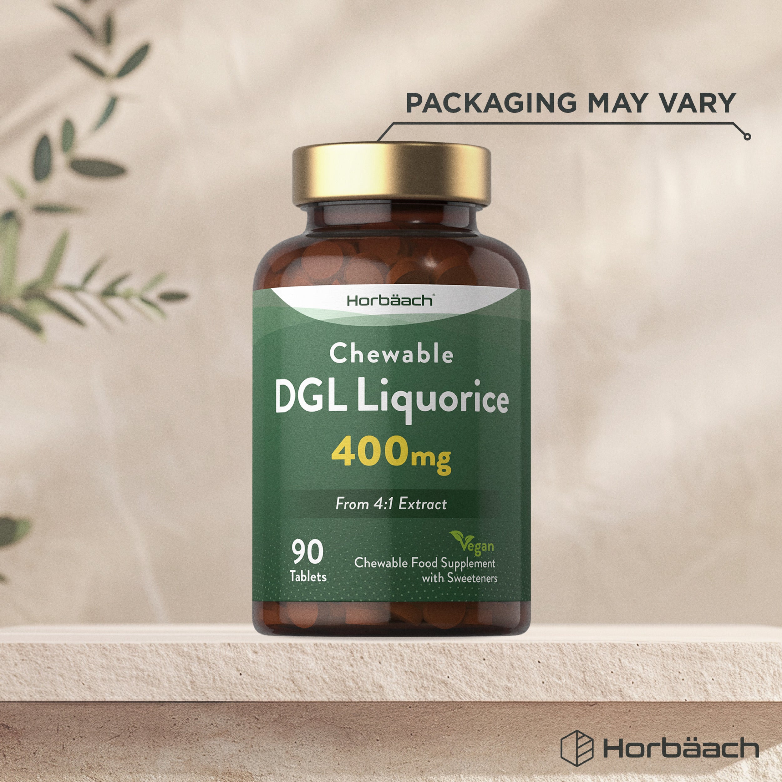 DGL Licorice 400 mg | 90 Chewable Tablets